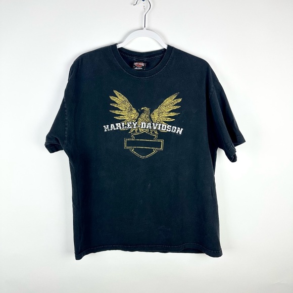 Harley-Davidson Other - Y2K Harley Davidson T Shirt XL Eagle Black Double Sided